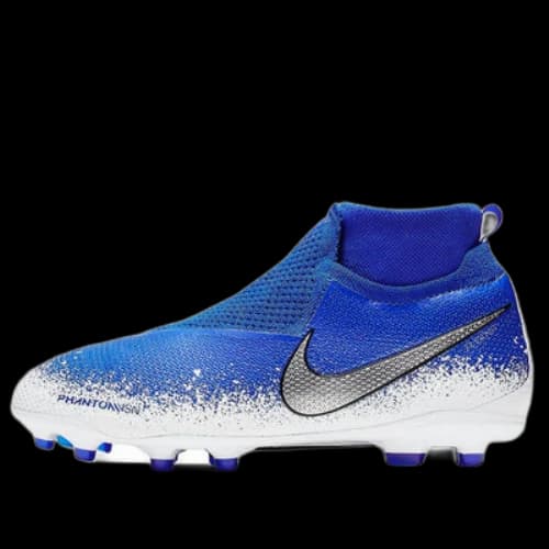 (GS) Nike Phantom Vision Elite DF FG MG 'Racer Blue Metallic Silver White'