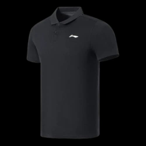 Li-Ning Logo Training Polo Shirt 'Black'