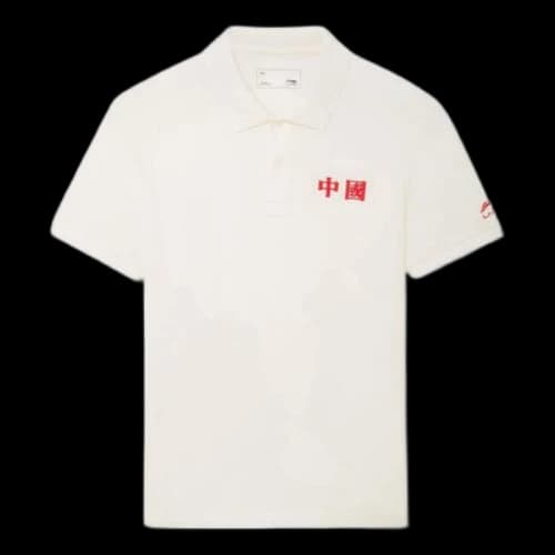 Li-Ning Lifestyle Polo Tee 'White Red'