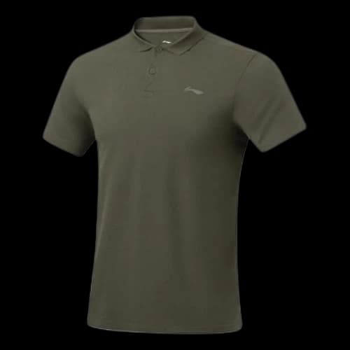 Li-Ning Logo Training Polo Shirt 'Army Green'