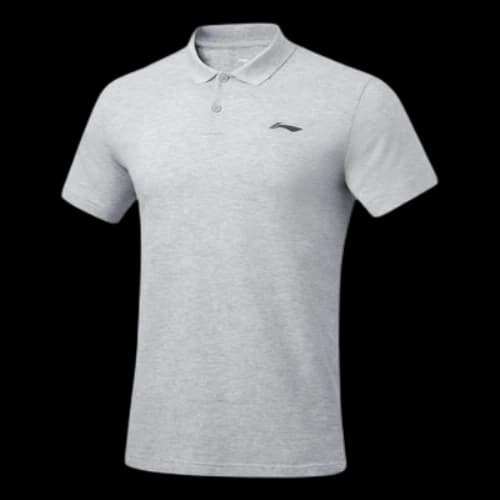 Li-Ning Plain Short Sleeve Polo Shirt 'Grey'