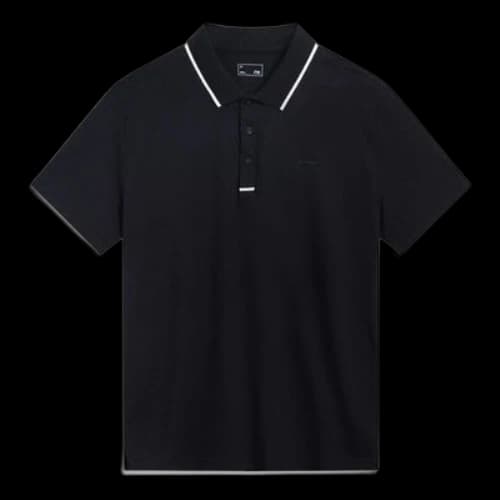 Li-Ning Sports Style Polo Shirt 'Black White'
