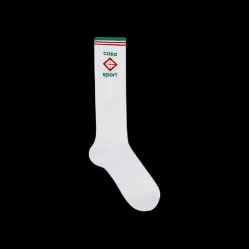 Casablanca Casa Sport Ribbed Socks 'White'
