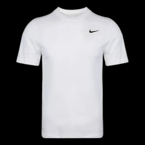 Nike Dri-FIT Crew Solid Round Neck Training Short Sleeve White