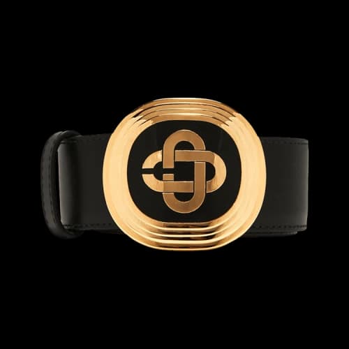 Casablanca CC Bevel Buckle Belt 'Black'