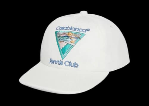 Casablanca Embroidered Tennis Club Icon Cap Off White