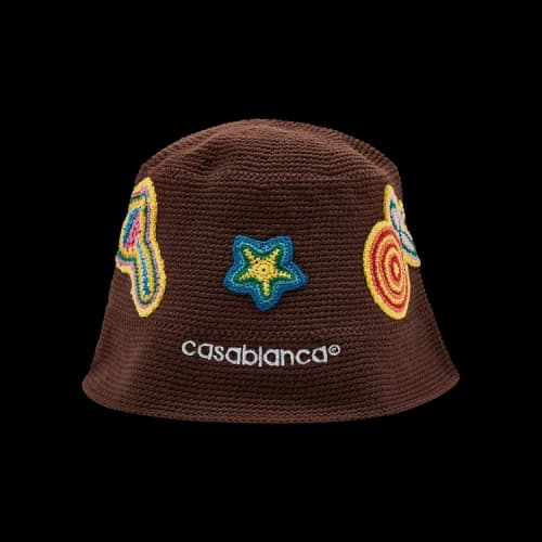 Casablanca Crochet Hat 'Brown'