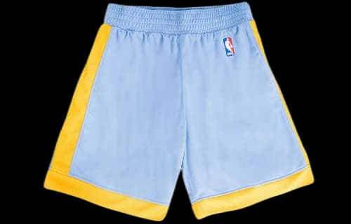 Mitchell & Ness NBA Authentic Los Angeles Lakers 2001-02 Shorts 'Light Blue Yellow'