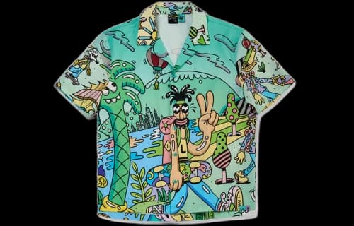Li-Ning x Steven Harrington Loose Fit Shirts 'Green Multi'
