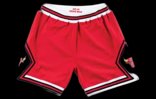 Mitchell & Ness NBA Authentic Shorts Chicago Bulls Road 1975-76 'Red White'