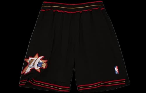 Mitchell & Ness NBA Authentic Philadelphia 76ers Road 1997-98 Shorts 'Black'