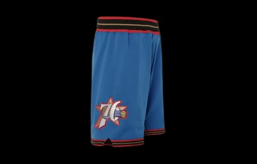 Mitchell & Ness NBA Authentic Shorts Philadelphia 76ers Alternate 1999-100 'Blue Red'