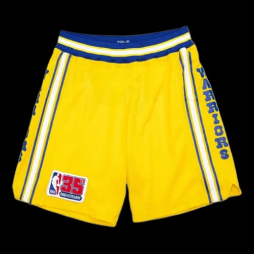 Mitchell & Ness NBA Authentic Shorts Golden State Warriors 1980-81 'Yellow Blue'