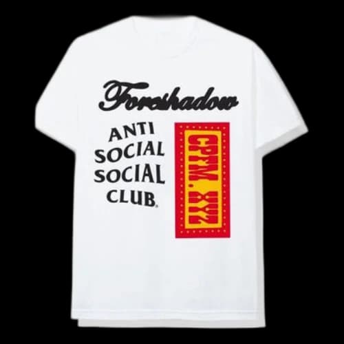 ANTI SOCIAL SOCIAL CLUB x CPFM Crossover Alphabet Short Sleeve Unisex White