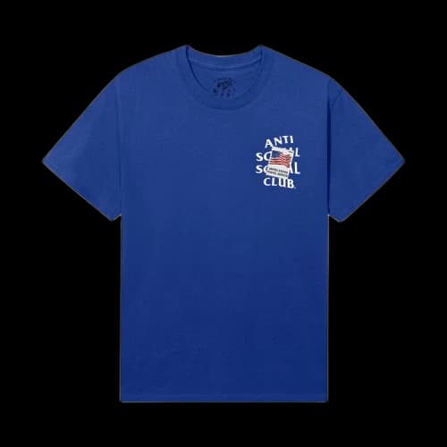 Anti Social Social Club x USPS Stamps Tee 'Deep Marine'