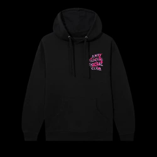 Anti Social Social Club Destroying My Mind Reflective Hoodie 'Black'