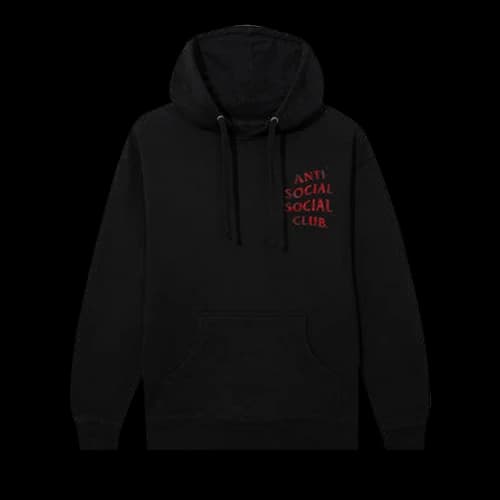 Anti Social Social Club Hockey Hoodie 'Black'