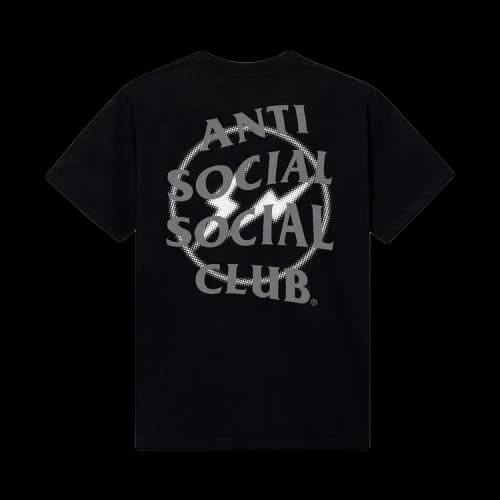 Anti Social Social Club x Fragment Design Half Tone Logo Tee 'Black/Grey'