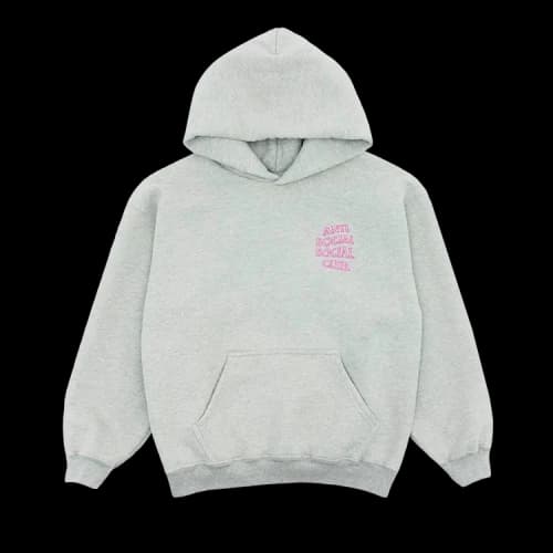 Anti Social Social Club Applique Mind Games Hoodie 'Grey'