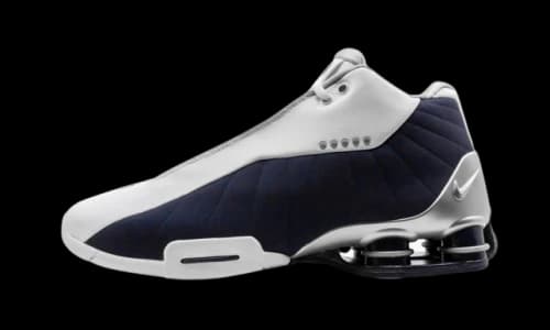 Nike Shox BB4 White Silver Navy