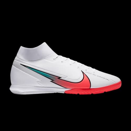 Nike Mercurial Superfly 7 Comfortable Slip Resistant Abrasion Resistant Soccer Shoes Men's White Orange