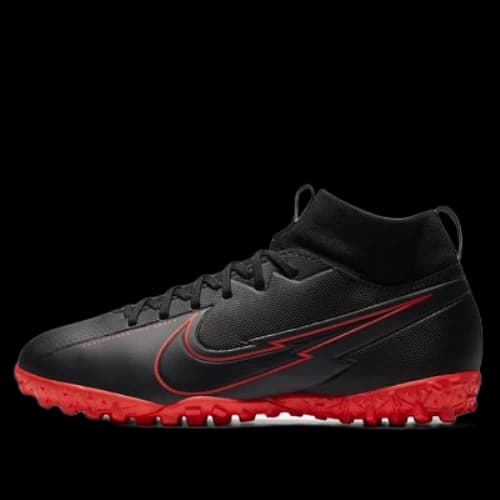 (GS) Nike Mercurial Superfly 7 Academy TF Turf 'Black Red'