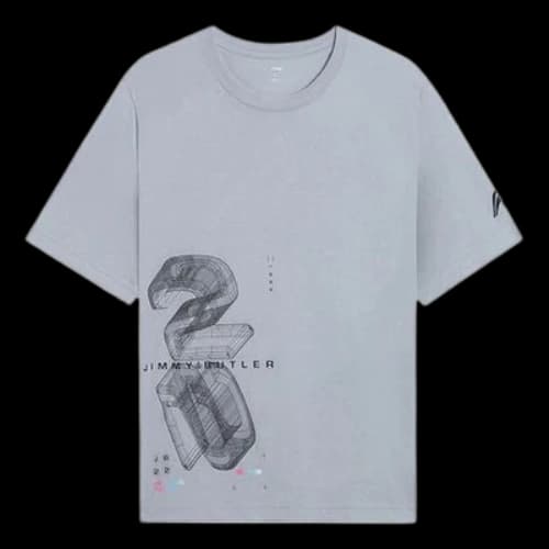 Li-Ning Jimmy Butler Fast Dry Basketball T-shirt 'Grey'
