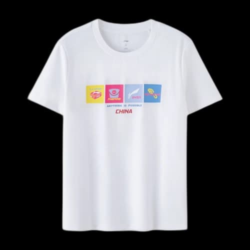 Li-Ning Table Tennis Graphic T-shirt 'White'