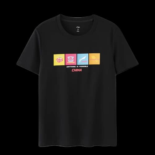 Li-Ning Table Tennis Graphic T-shirt 'Black'