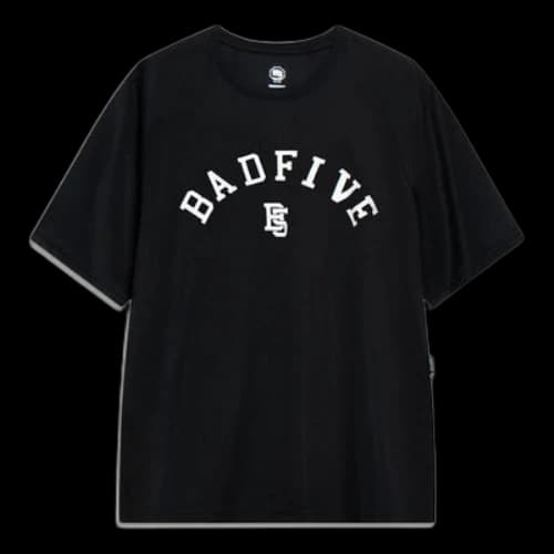 Li-Ning BadFive Logo T-shirt 'Black White'