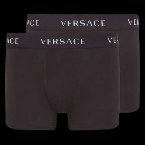 Versace Logo Trunks Bi-Pack 'Black'