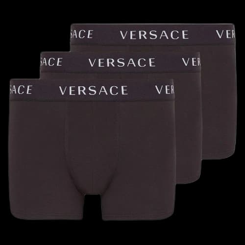 Versace Logo Trunks Tri-Pack 'Black'