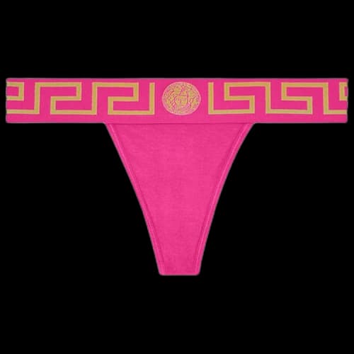 Versace Greca Border Thong 'Fuchsia'