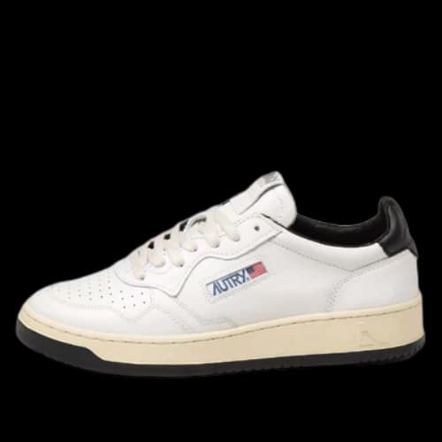 Autry Medalist Leather Low 'White Black'