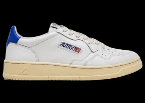 Autry Medalist Leather Low White Azure