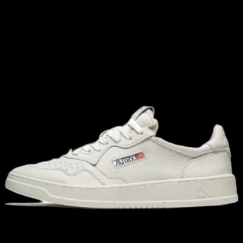 Autry Medalist Low Solid Goatskin 'Optic White'