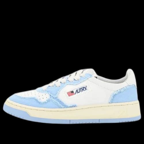 AUTRY Medalist Low Leather and Fabric 'White Baby Blue' (Women's)
