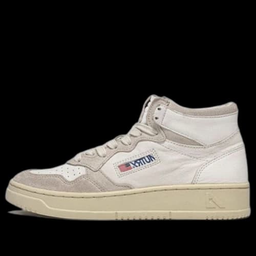 AUTRY Medalist Mid Leather and Suede 'White' (Women's)