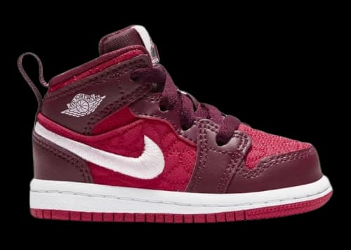 Jordan 1 Mid Red Quilt (TD)