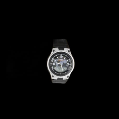 CASIO Waterproof Analog Black Analog/Digital Combo