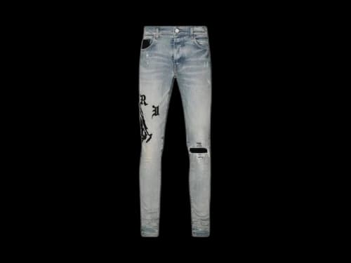 AMIRI x Wes Lang Reaper Logo Jean Clay Indigo