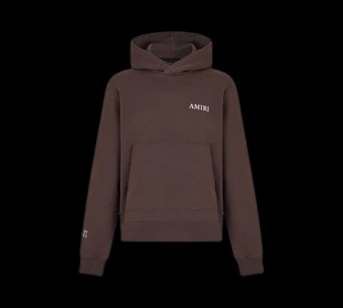 AMIRI Puff Logo Hoodie Brown