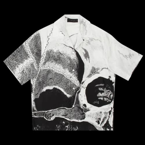 Amiri Wes Lang Dream Bowling Shirt 'Black/White'