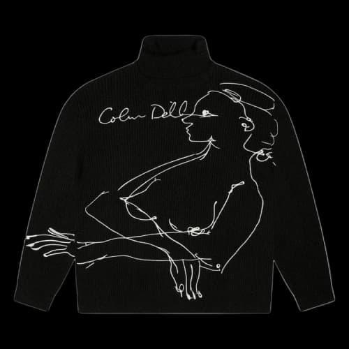 KidSuper Embroidered Doodle Sweater 'Black'