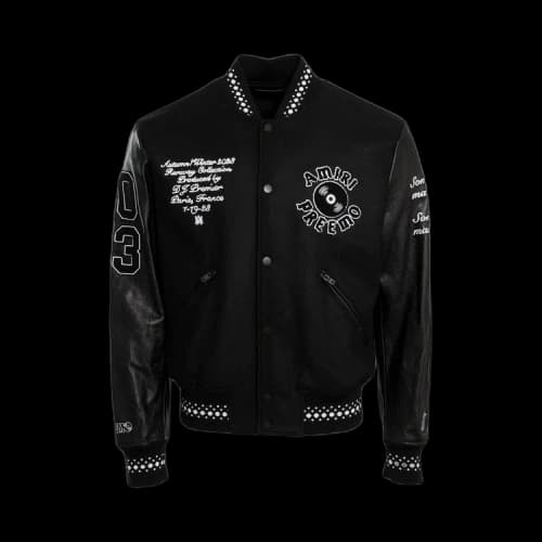 Amiri DJ Preemo Varsity Jacket 'Black'