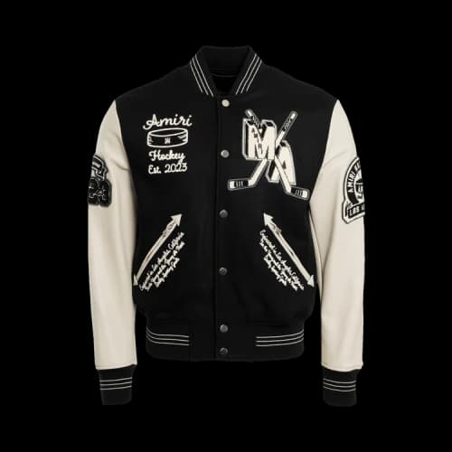 Amiri Hockey Varsity Bomber 'Black'