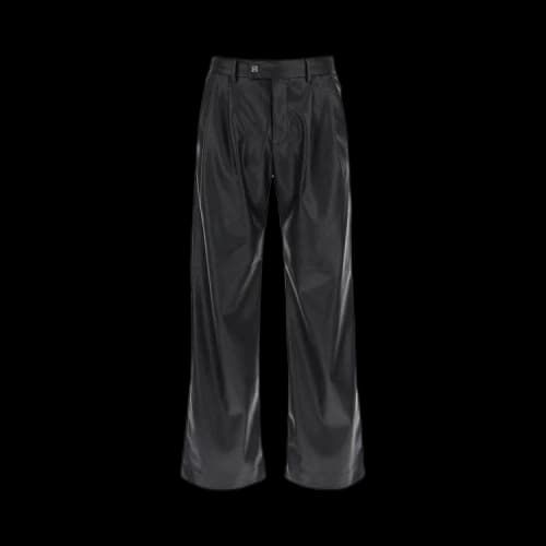 Amiri Faux Leather Wide Leg Pants 'Black'