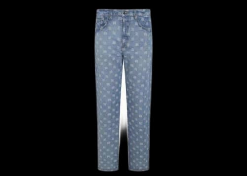 AMIRI MA Paisley Jacquard Jeans Blue
