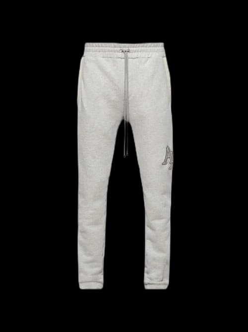 AMIRI Staggered Logo Sweatpant Heather Grey