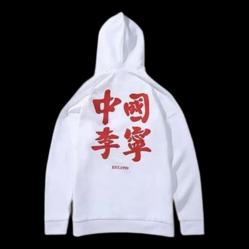 Li-Ning Paris Fashion Week Hoodie 'White Red'